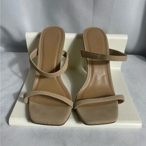 Baxboo Women’s Size 9 Elegant Beige/Tan Heels Sandals Preloved